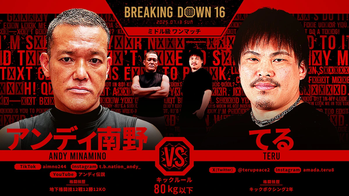 第10試合 アンディ南野 vs. てる