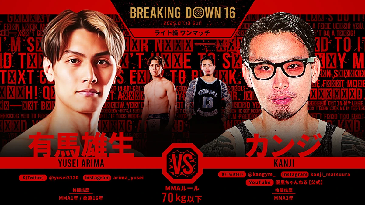 第15試合 有馬雄生 vs. カンジ