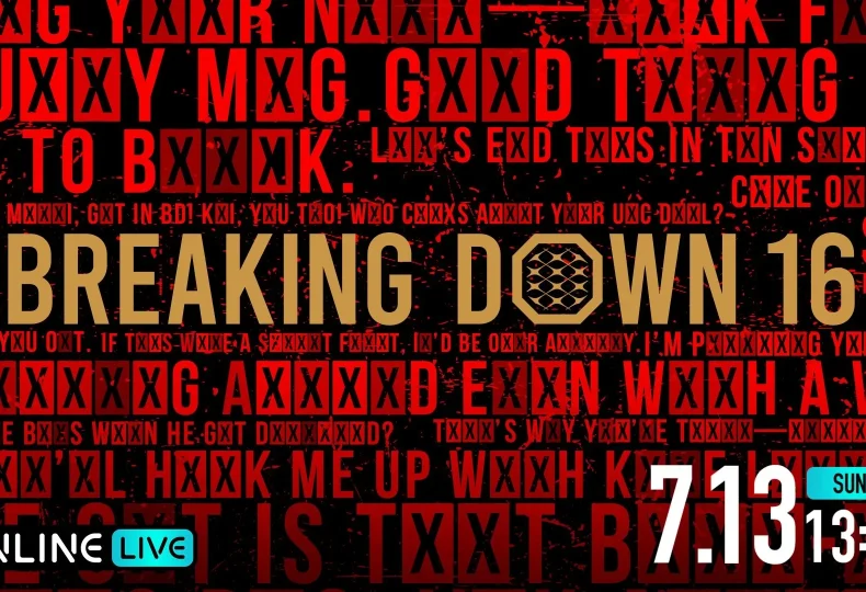 Breaking Down16（ブレイキングダウン16）勝敗結果の速報