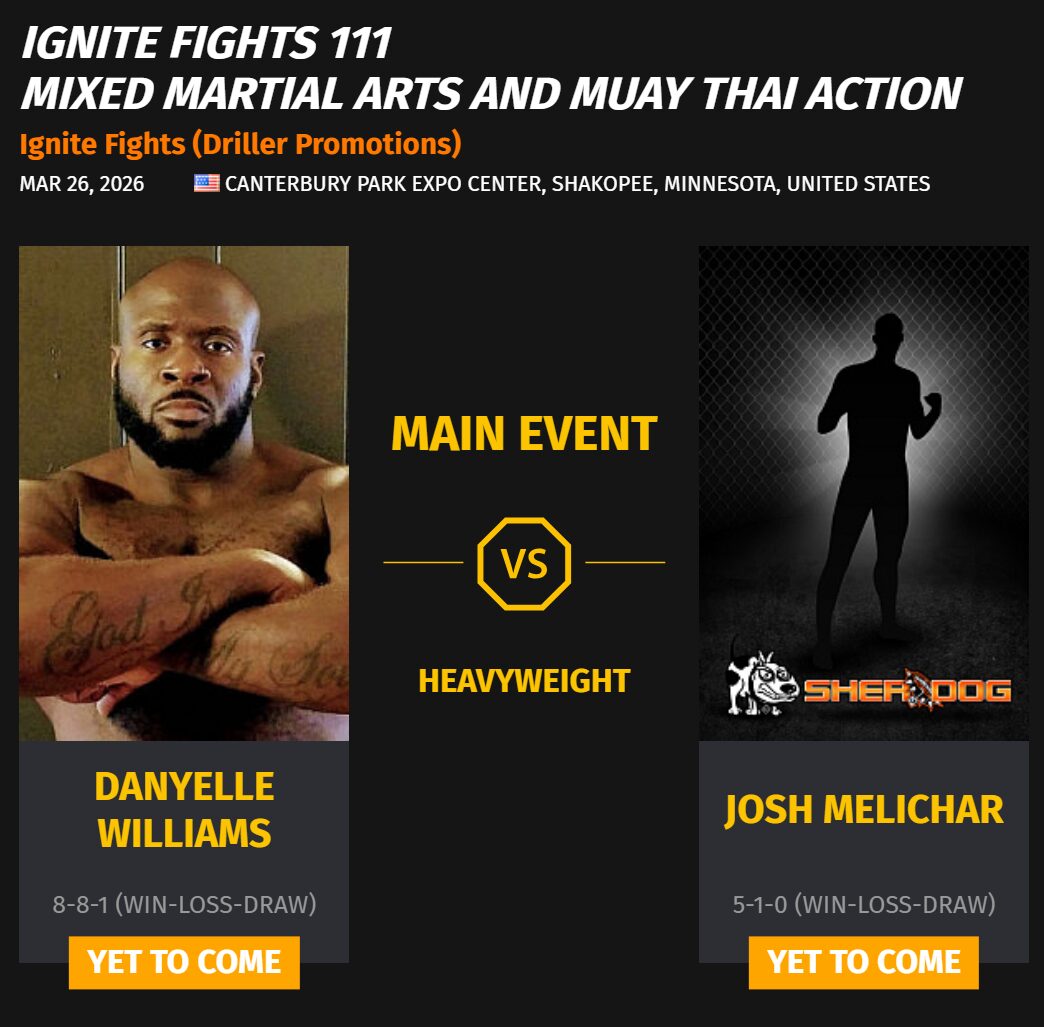 Ignite Fights 111 Mixed Martial Arts and Muay Thai Action