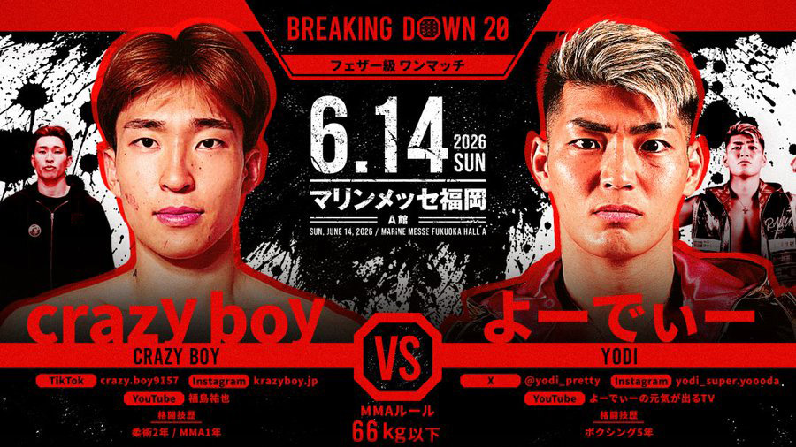 crazy boy vs よーでぃー（MMAルール）